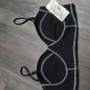 New! Black Bra Crop Top Size Large